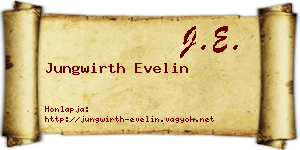 Jungwirth Evelin névjegykártya